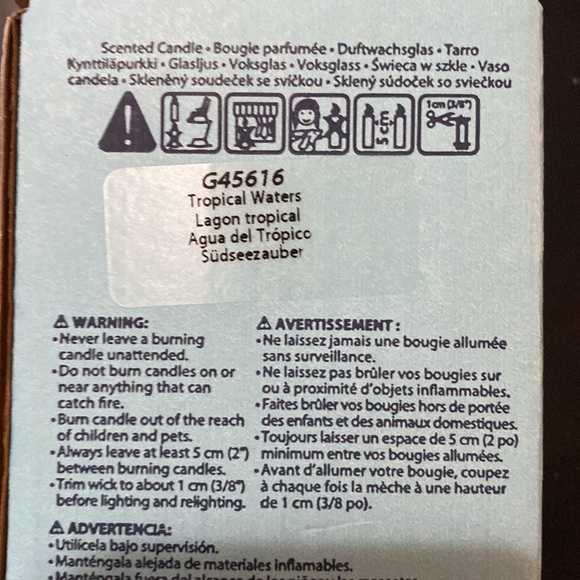 PartyLite Escential single wick jar candle in Tropical Waters - Picture 2 of 4